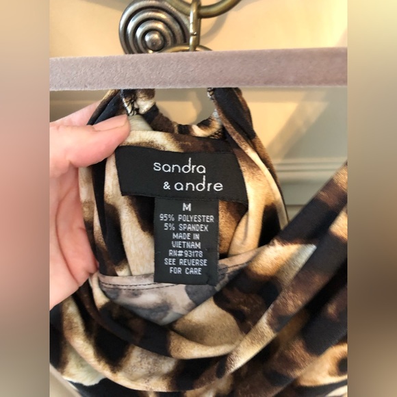 Sandra and Andre leopard print dress size medium - Picture 3 of 6